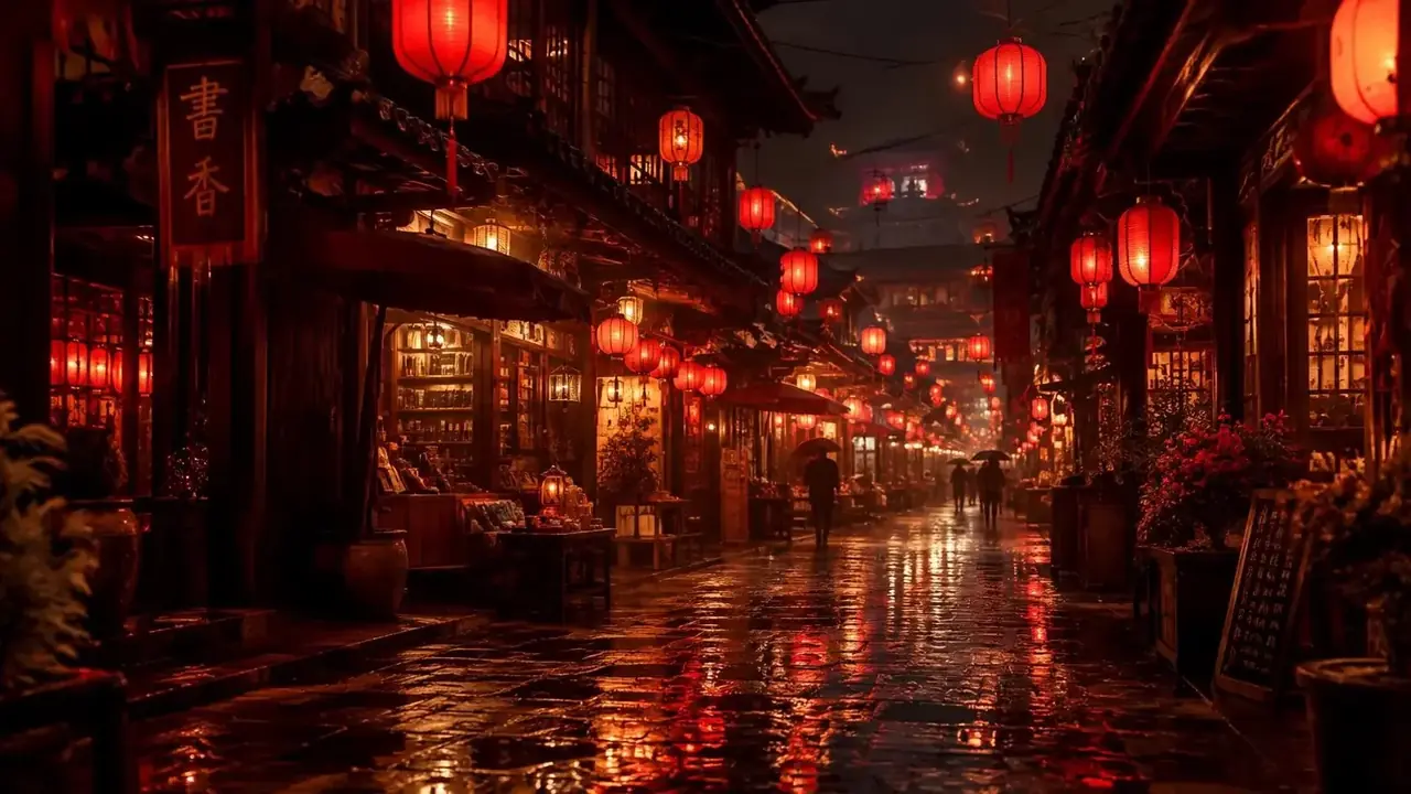 锦城烟火 短剧剧照，剧场暖光氛围